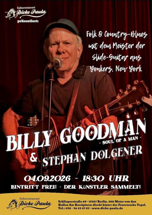 Billy Goodmann & Stephan Dolgener – 04.09.2026 – Dicke Paula Berlin