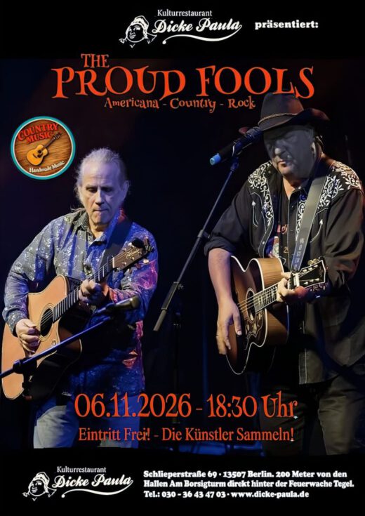 The Proud Fools – 06.11.2026 – Dicke Paula Berlin
