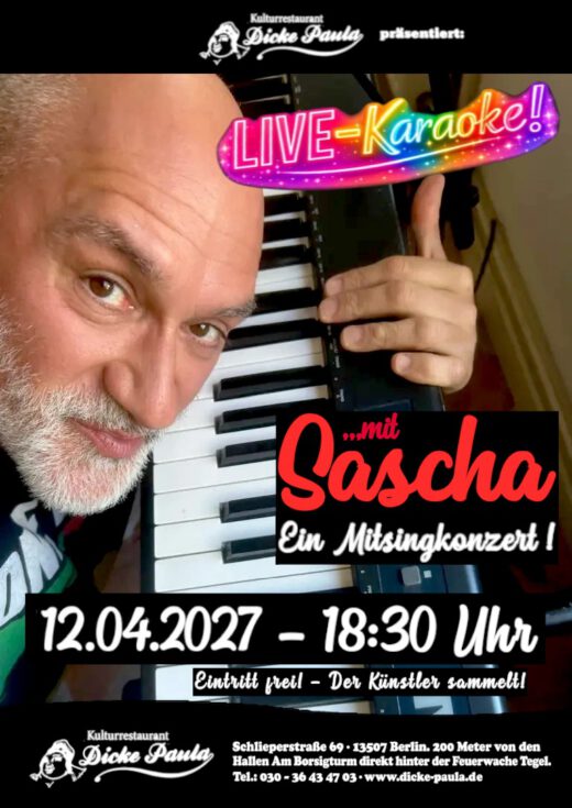 DP Plakat LIVE Karaoke mit Sascha 2027