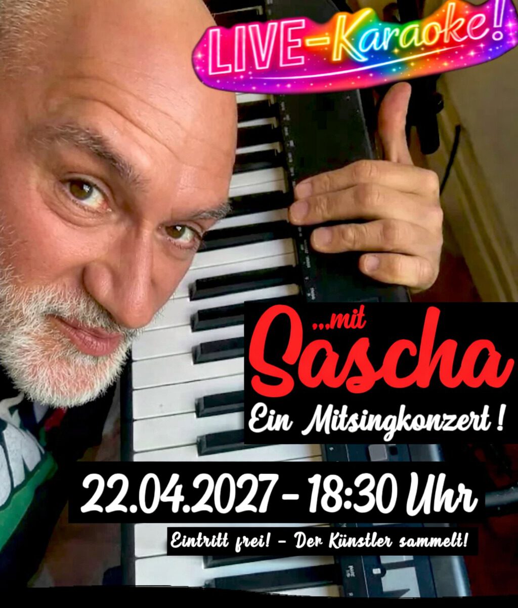 DP Plakat LIVE Karaoke mit Sascha Apr 2027