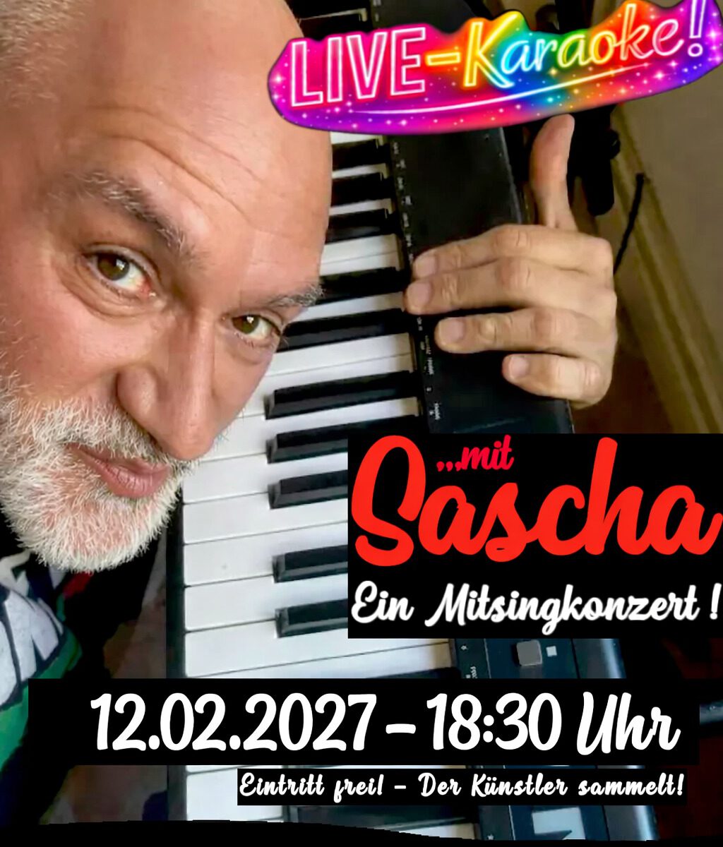 DP Plakat LIVE Karaoke mit Sascha Feb 2027