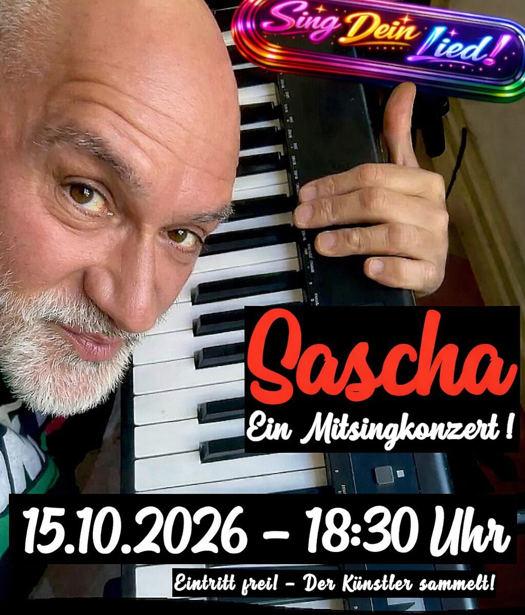 DP Plakat LIVE Karaoke mit Sascha Okt 2026