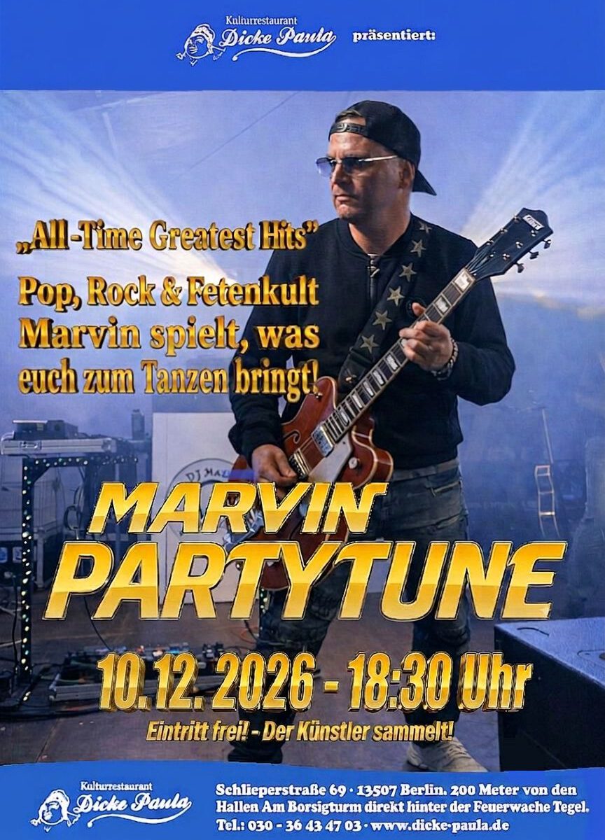 DP Plakat Marvin Partytune 10 12