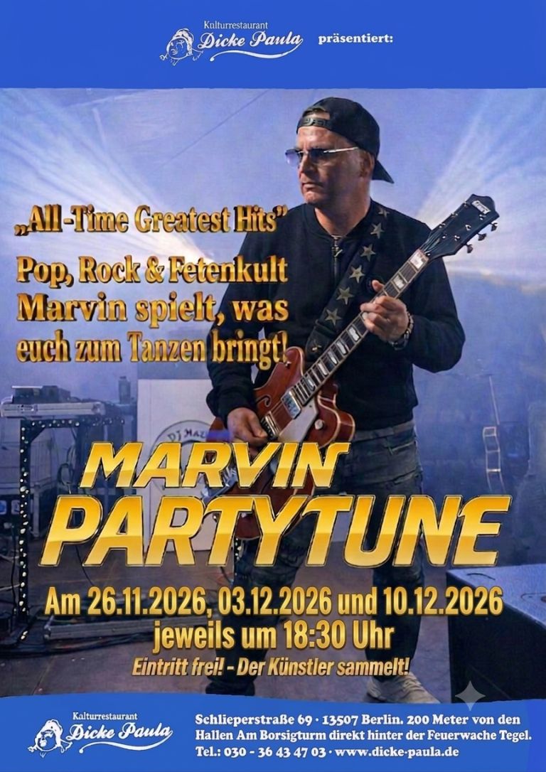 DP Plakat Marvin Partytune 2026