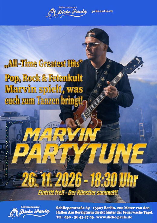DP Plakat Marvin Partytune 26 11